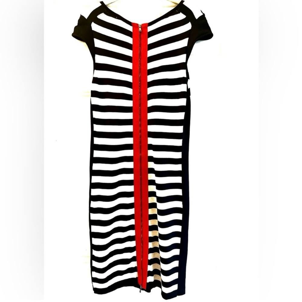 Katherine Barclay striped midi dress